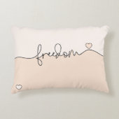 Freedom Minimalist Typography Design アクセントクッション (正面)