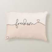 Freedom Minimalist Typography Design アクセントクッション (裏面)