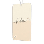 Freedom Minimalist Typography Design カーエアーフレッシュナー (左)