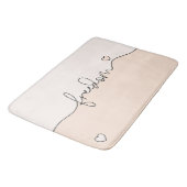 Freedom Minimalist Typography Design バスマット (アングル)