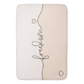 Freedom Minimalist Typography Design バスマット (正面縦)