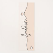 Freedom Minimalist Typography Design ヨガマット (正面)