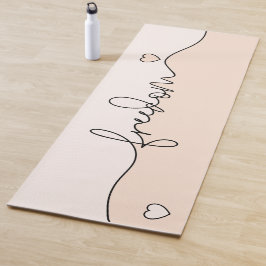 Freedom Minimalist Typography Design ヨガマット