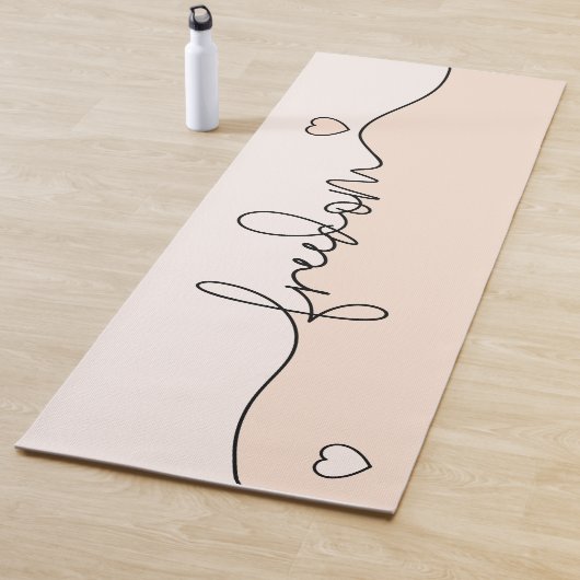 Freedom Minimalist Typography Design ヨガマット (インサイチュ)