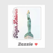 Freedom Monument, souvenir from Riga, Latvia シール (シート)