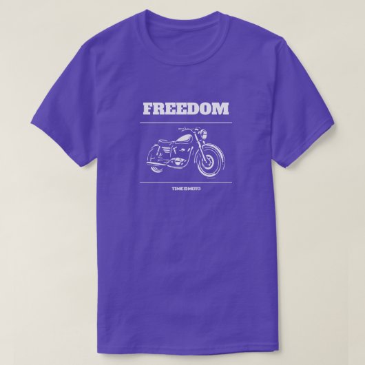 Freedom Motorcycle Cruiser T-Shirt Tシャツ (デザイン正面)