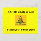 Freedom Must Bite the Tyrant ポストカード (正面)