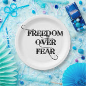 Freedom Over Fear ペーパープレート (パーティー)