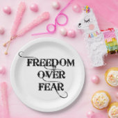 Freedom Over Fear ペーパープレート (パーティー)
