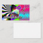 FREEDOM QUEST (単語を変更できる) 名刺 (正面/裏面)