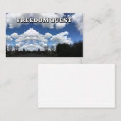 FREEDOM QUEST (単語を変更できる) 名刺 (正面/裏面)