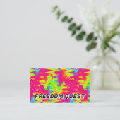 FREEDOM QUEST (文字を変えてね) 名刺 (スタンド正面)