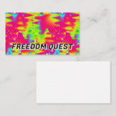FREEDOM QUEST (文字を変えてね) 名刺 (正面/裏面)