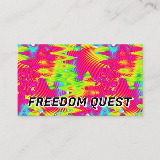 FREEDOM QUEST (文字を変えてね) 名刺 (正面)