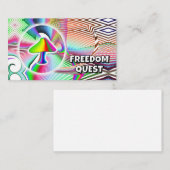 FREEDOM QUEST (文字を変更可能) 名刺 (正面/裏面)