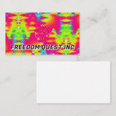 FREEDOM QUEST INC (文字を変更可能) 名刺 (正面/裏面)