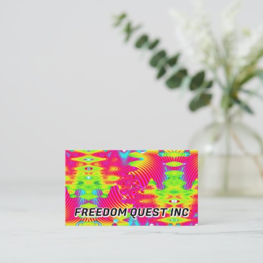 FREEDOM QUEST INC ( you may change the words ) 名刺 (スタンド正面)