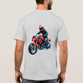 🏍️ Freedom Ride Motorcycle Rider Urban Lifestyle  Tシャツ (裏面)