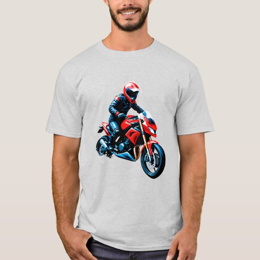 🏍️ Freedom Ride Motorcycle Rider Urban Lifestyle  Tシャツ (正面)