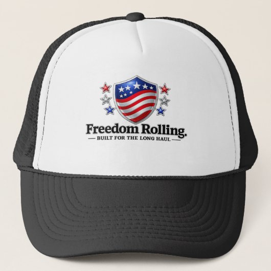 Freedom Rolling 愛国シールド ロゴ | アメリカン F キャップ (正面)