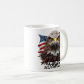 Freedom Runs Deep Patriotic USA Pride Decal コーヒーマグカップ (正面右)
