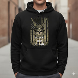 Freedom Seed Dispenser Patriotic Skull Hoodie パーカ