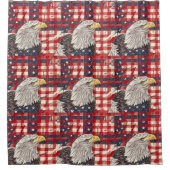 Freedom Shower Curtain Eagle Glory for Patriots シャワーカーテン (正面)