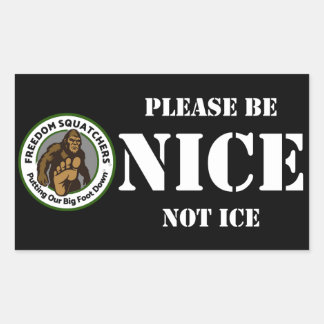 Freedom Squatchers "NICE" 4.5x2.7 ステッカー