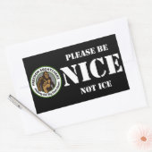 Freedom Squatchers "NICE" 4.5x2.7 Sticker 長方形シール (封筒)