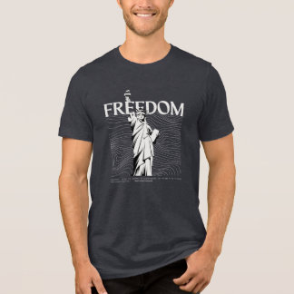 Freedom Statue V2 T-Shirt – Travel Liberty Des トライブレンドＴシャツ