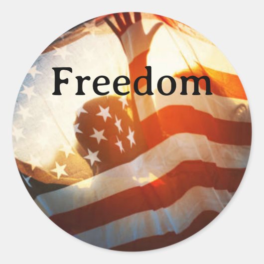 Freedom Sticker ラウンドシール (正面)