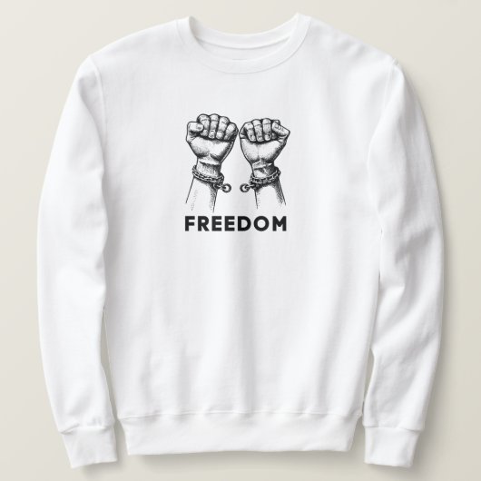 Freedom Sweatshirt for Men and Women スウェットシャツ (デザイン正面)