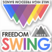 Freedom SwingとMHFBのステッカー シール (正面)
