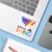 Freedom SwingとMHFBのステッカー シール (ノートパソコンとiPhone)