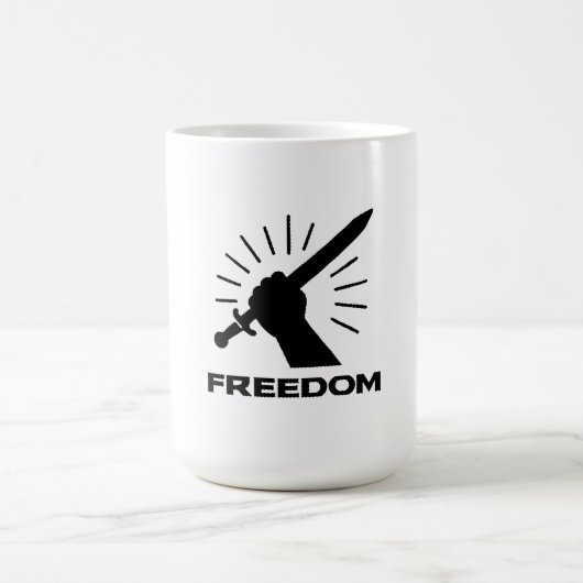 freedom sword graphic コーヒーマグカップ (中央)