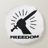 freedom sword graphic ラウンドクッション (裏面)