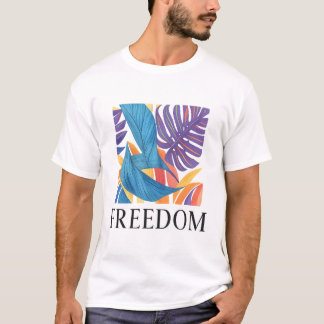 Freedom Tシャツ – はっきりした Self-Expres用グラフィックティー