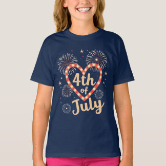 Freedom Threads:アメリカはっきりしたプライドプリント Tシャツ
