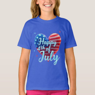 Freedom Threads:アメリカはっきりしたプライドプリント Tシャツ