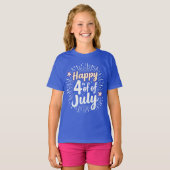 Freedom Threads: 大胆なアメリカの誇りプリント Tシャツ (正面フル)