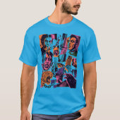 Freedom Unbound Shirt – Punk Collage Graphic Tee Tシャツ (正面)