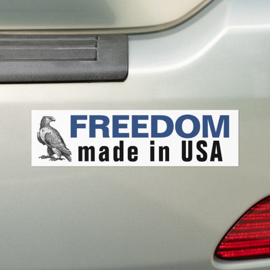 Freedom USA – イーグルバンパーステッカー バンパーステッカー (車上)