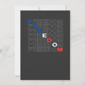Freedom USA 招待状 (正面)