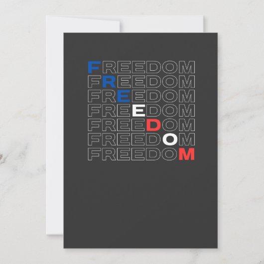 Freedom USA 招待状 (正面)