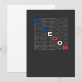Freedom USA 招待状 (正面/裏面)
