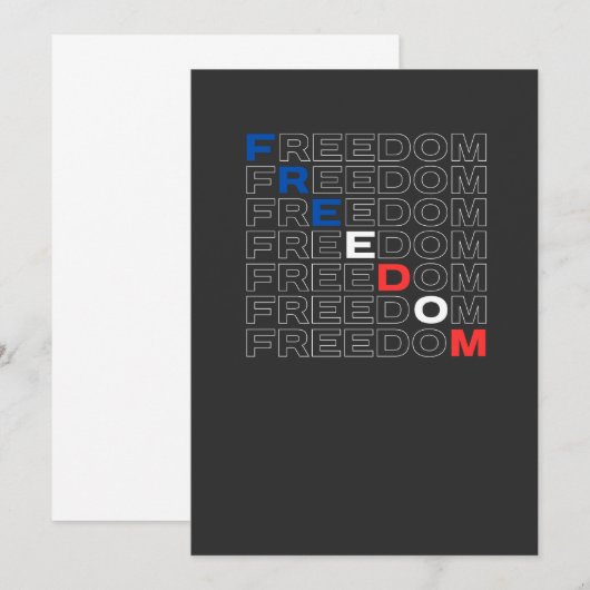 Freedom USA 招待状 (正面/裏面)