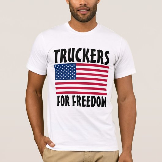FREEDOM USA Tシャツのトラック運転手 Tシャツ (正面)