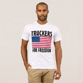 FREEDOM USA Tシャツのトラック運転手 Tシャツ (正面フル)