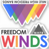 Freedom WindsとMHFBスタンプ シール (正面)