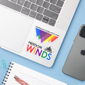 Freedom WindsとMHFBスタンプ シール (ノートパソコンとiPhone)